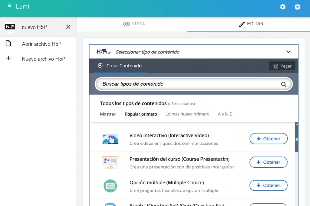 H5P contenido Moodle Centros